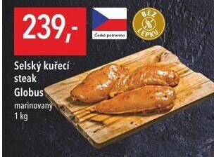 Selský kuřecí steak marinovaný Globus