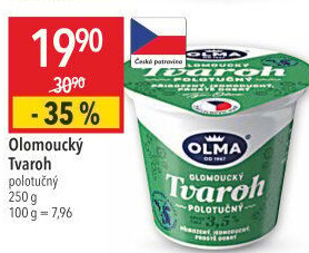 Tvaroh polotučný Olomoucký Olma