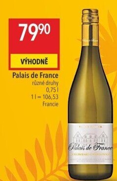 Víno Chardonnay Palais de France