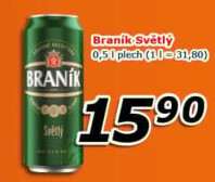 Pivo světlé výčepní 10° Braník