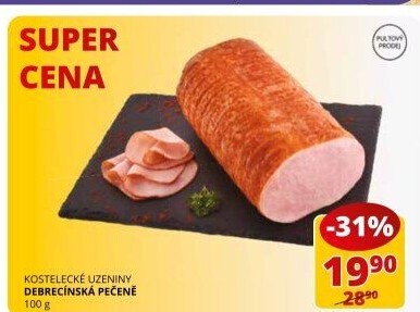 Pečeně debrecínská Kostelecké uzeniny
