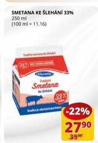 Smetana ke šlehání 33% Moravia