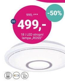 LED STROPNÍ LAMPA „ROSS“