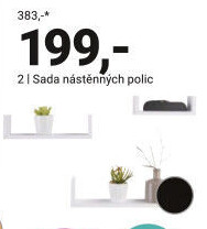 SADA NÁSTĚNNÝCH POLIC „U-BORD“