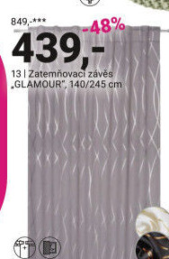 ZATEMŇOVACÍ ZÁVES „GLAMOUR“