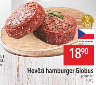 Hovězí hamburger Globus