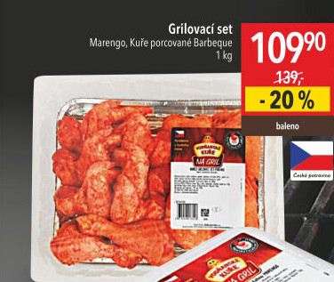 Kuřecí grilovací set Marengo Vodňanské Kuře