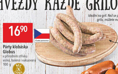 Párty klobása Globus