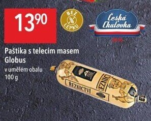 Paštika s telecím masem Játrovka Globus
