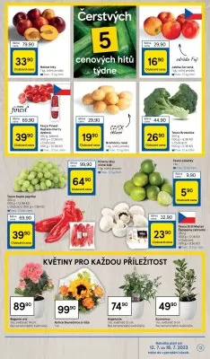 akční leták Tesco 12.7.2023-18.7.2023