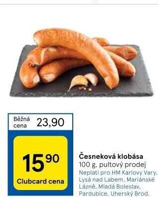 Česneková klobása