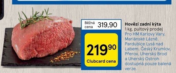 Hovězí kýta zadní bez kosti