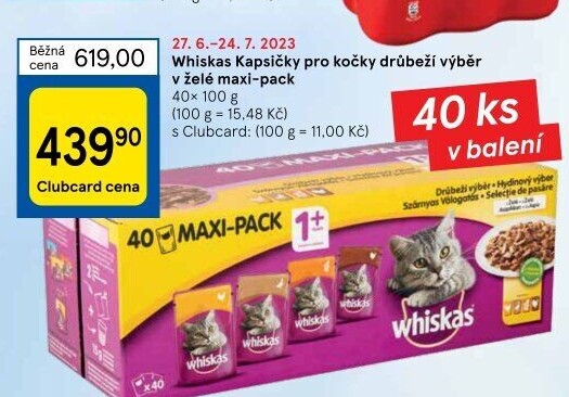 Kapsičky pro kočky Whiskas