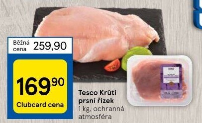 Krůtí prsní řízky Tesco