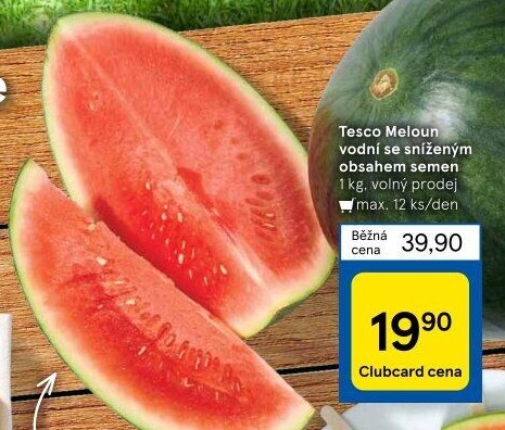 Meloun vodní Tesco