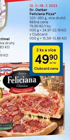 Pizza mražená FelicianaDr. Oetker