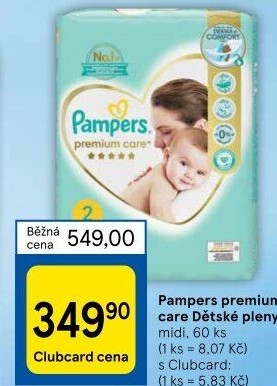 Pleny dětské Pampers Premium Care