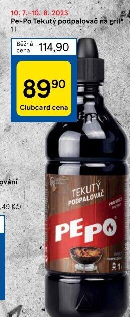Podpalovač tekutý Pe-Po