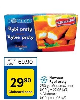 Rybí prsty předsmažené mražené Nowaco