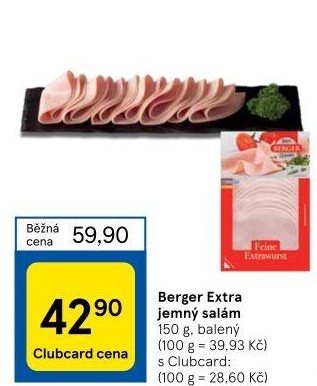 Salám extra jemný Berger