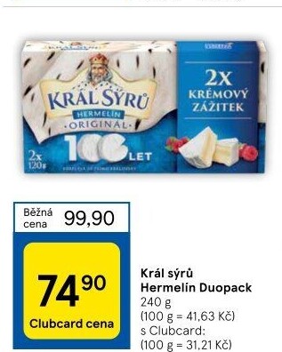 Sýr Hermelín Král sýrů