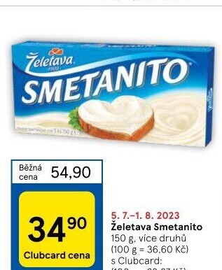 Sýr tavený Smetanito Želetava