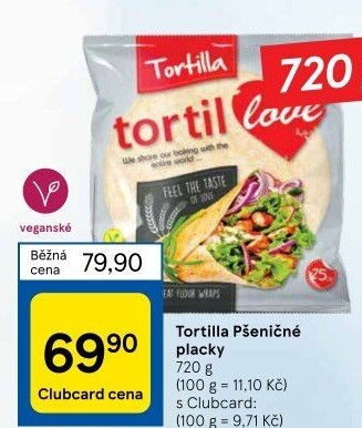 Tortilla pšeničná TortilLOVE