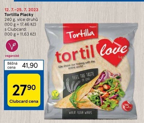 Tortilla pšeničná TortilLOVE