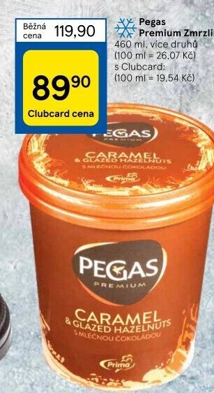 Zmrzlina v kelímku Pegas Premium Prima