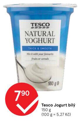 Bílý jogurt Tesco