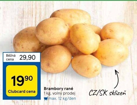 Brambory konzumní rané