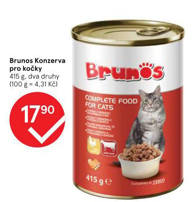 Konzerva pro kočky Brunos