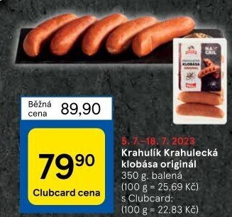 Krahulecká klobása Krahulík