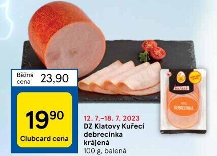 Kuřecí debrecínka DZ Klatovy