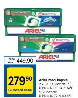 Prací kapsle Ariel