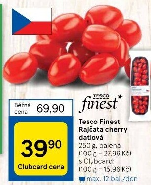 Rajčata cherry Tesco Finest
