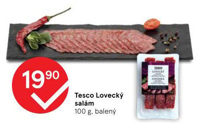 Salám lovecký Tesco