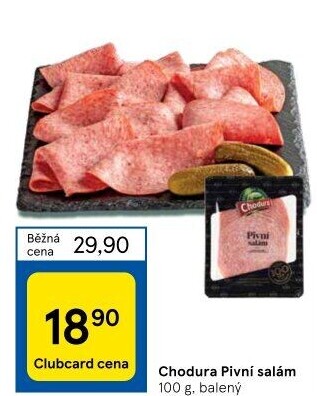 Salám pivní Beskydské uzeniny Chodura