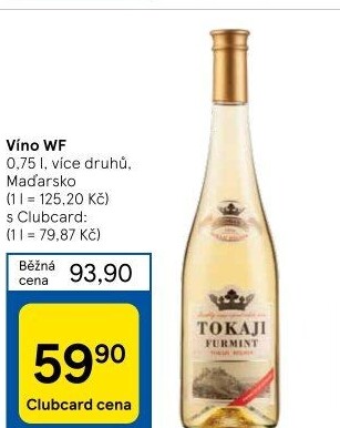 Víno Furmint Tokaji