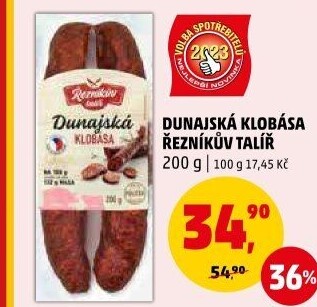 Dunajská klobása Řezníkův talíř