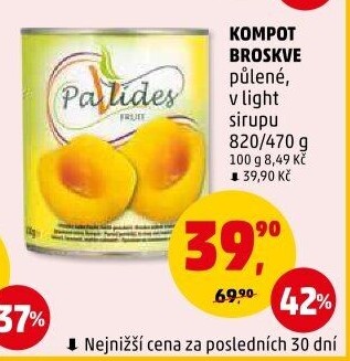 Kompot broskve Pavlides