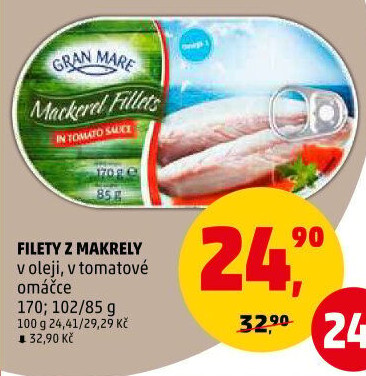 Makrela filety v oleji Gran Mare