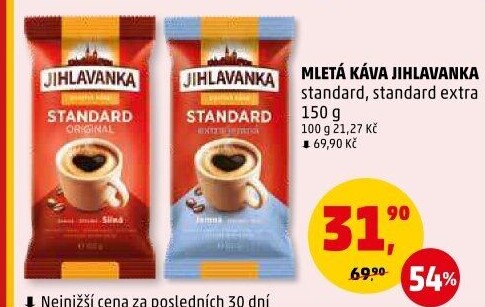 Mletá káva Standard Jihlavanka