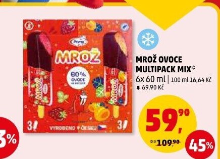 Nanuk ovoce v čokoládě Mrož Prima