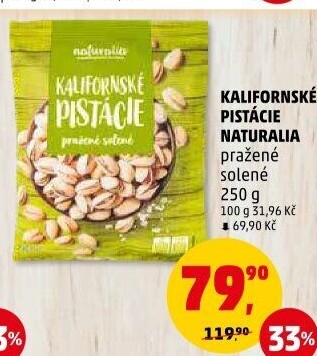 Pražené pistácie kalifornské Naturalia