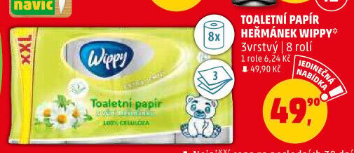 Toaletní papír 3vrstvý Wippy