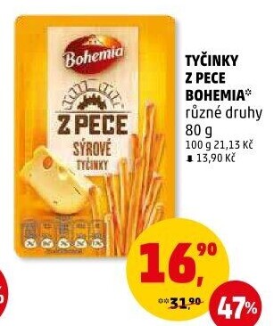 Tyčinky Z pece Bohemia Chips