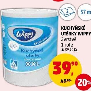Utěrky kuchyňské 2vrstvé XXL Wippy