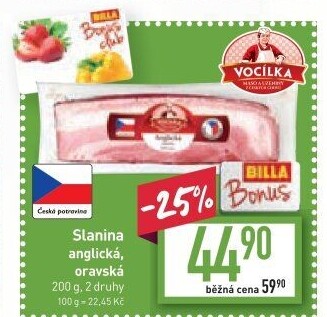 Anglická slanina Vocílka