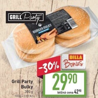 Bulky na hamburger Grill Party